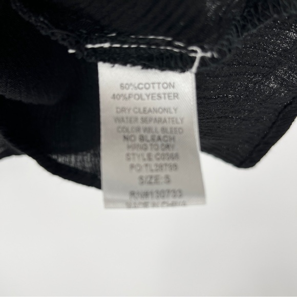 Umgee Floral Embroidered Black Swing Dress Size Small Sleeveless Mini Bohemian - Picture 8 of 9